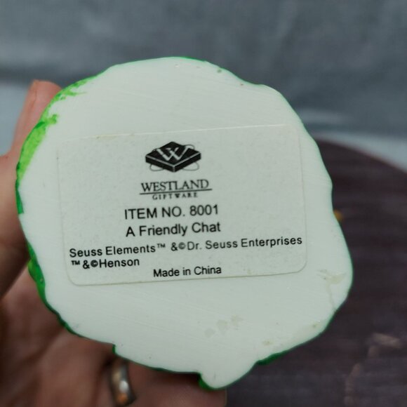 Dr. Seuss Cat In The Hat Figurine With Fish & Bird Accents - Picture 8 of 8